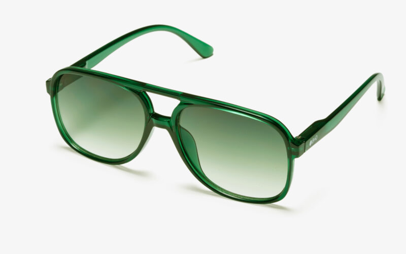 Gafas Aviator XL verde - Lentes de sol grandes estilo retro aviador