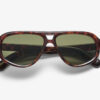 Vista frontal anteojos Sleek - Lentes de sol moda tortoise